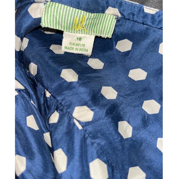 NWOT Anthropologie Lil Hailstones Silk Ruffle Trim Dress – Size 10 - Picture 7 of 7